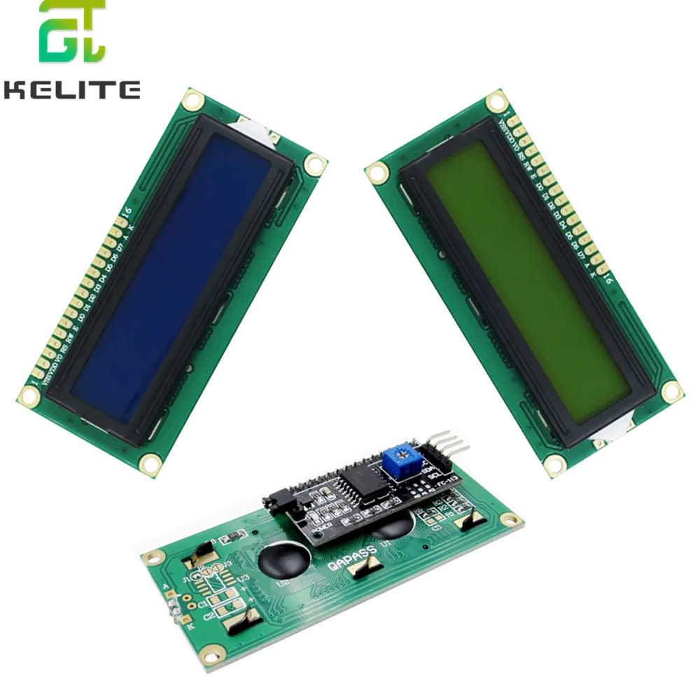 ЖК-дисплей 1602 + I2C последовательный синий/зеленый с подсветкой для UNO AVR IIC/I2C 5 шт. |