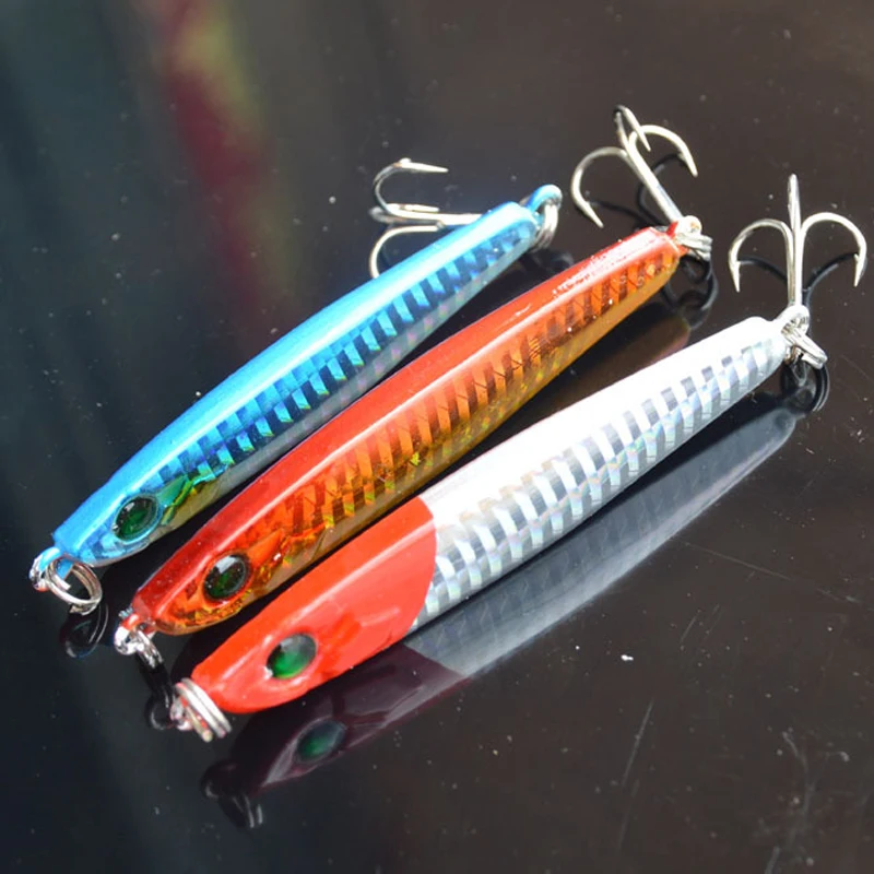 Free Shipping Metal Jigs Ocean Boat Fishing Lures 60g 76mm Sea Mackerel