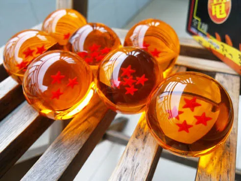 

1set 3.5CM Dragon Ball Z New In Box 7 Stars Crystal Balls Set of 7 pcs Complete set retail dragonball z toys action figures