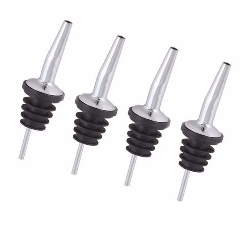 

4pcs Stainless steel pourer kitchen & bar liquid pourer dispenser