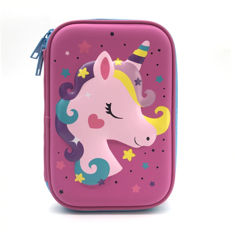 Чехол для карандашей с акулой EVA estuche escolar из искусственной кожи trousse scolaire stylo Kawaii чехол для ручек с изображением рыбы и единорога, пенал kalem kutusu