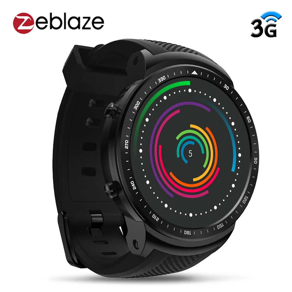 

Zeblaze Thor PRO 3G Android Smart Watch Phone Heart Rate WiFi Bracelet GPS Wristwatch Men Women Sports Watch MTK6580 1GB 16GB