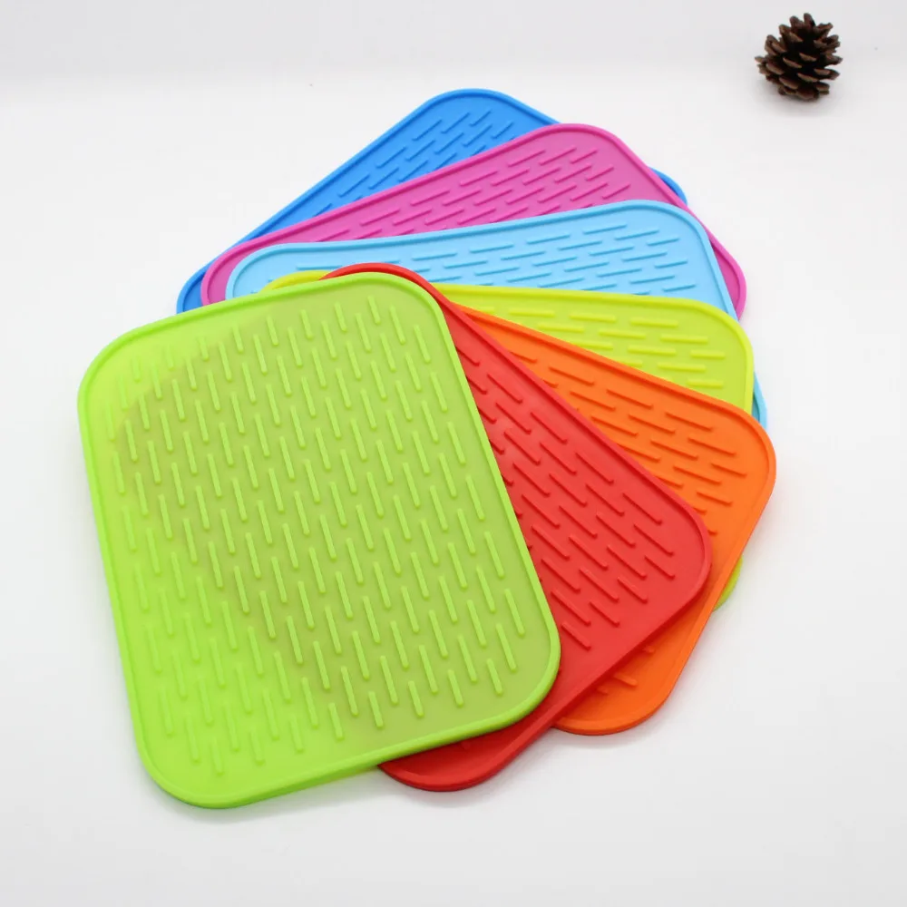 20*15cm silicone table mat bakeware Heat Resistant Durable cup Coaster