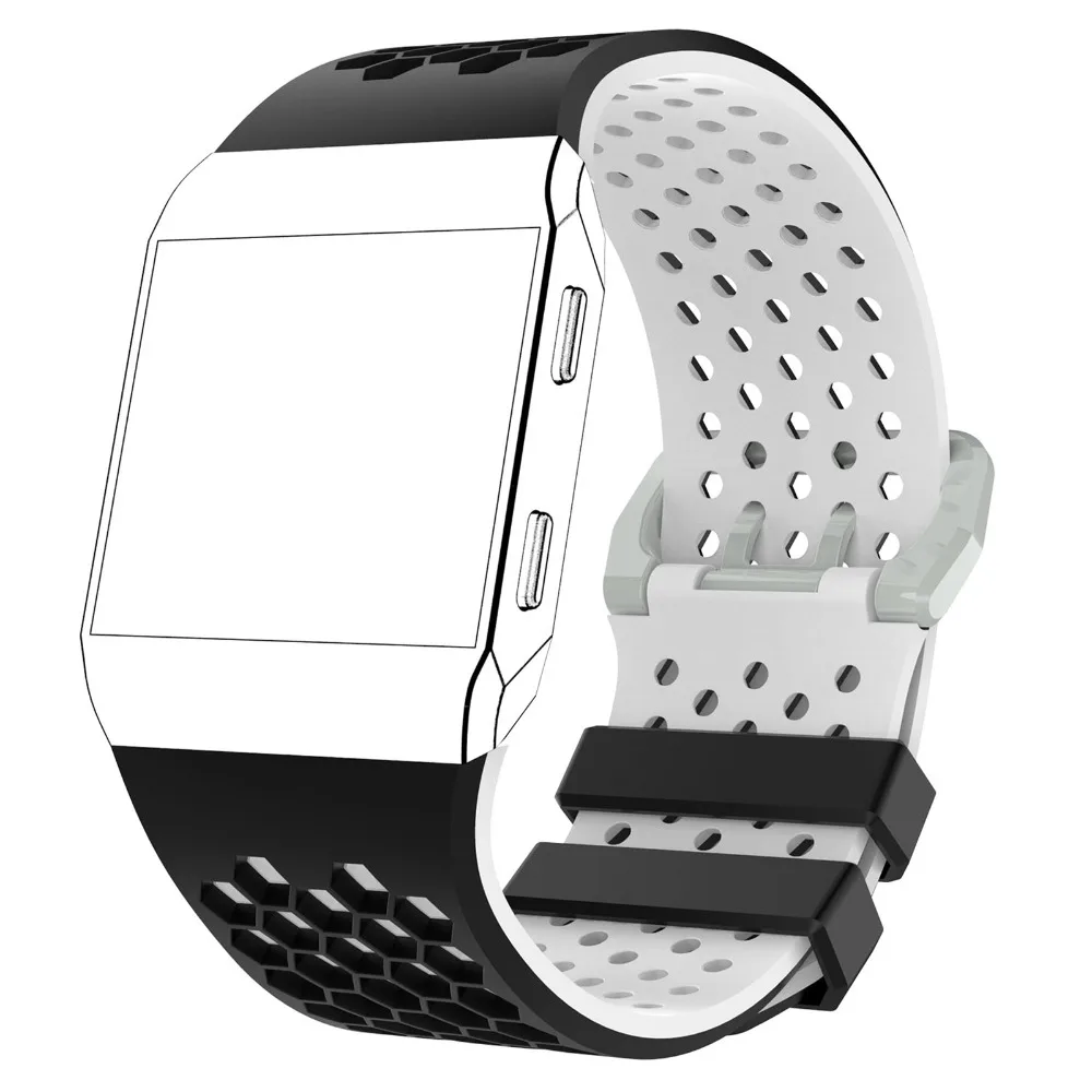 MASiKEN двойной цвет браслет ремешок для Fitbit ионные силиконовые спортивные фитнес трекер активности Смарт часы наручные ремешок ремень