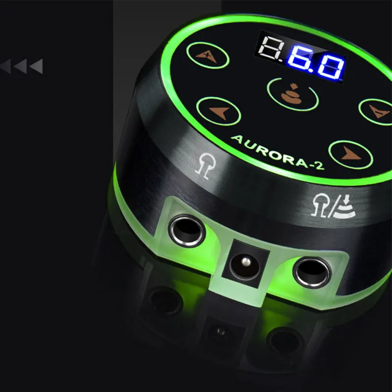 Goede Aurora 2 Tattoo Voeding Upgrade Digitale Lcd Nieuwe Mini Led Touch Pad Power Supplies Voor Tattoo Rotary Machines pen