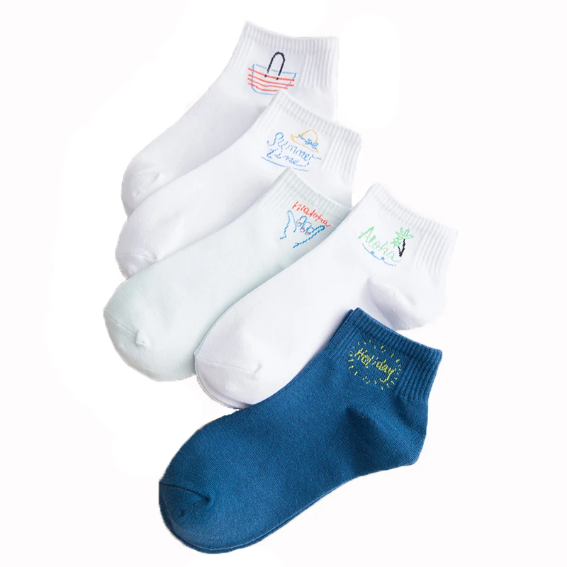 5pairs/Lot Women Cotton Fashionable Spring Summer Short Letter Crew Sport Solid Breathable Casual Socks
5pairs/Lot Women Cotton Fashionable Spring Summer Short Letter Crew Sport Solid Breathable Casual Socks