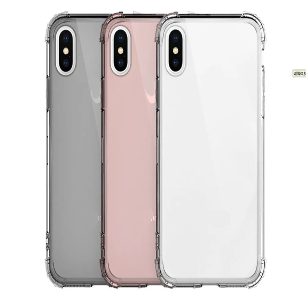 

mobile phone bags Shockproof Transparent fitted Silicone clear case for iphone 6 6s 8 7 plus x xr xs max