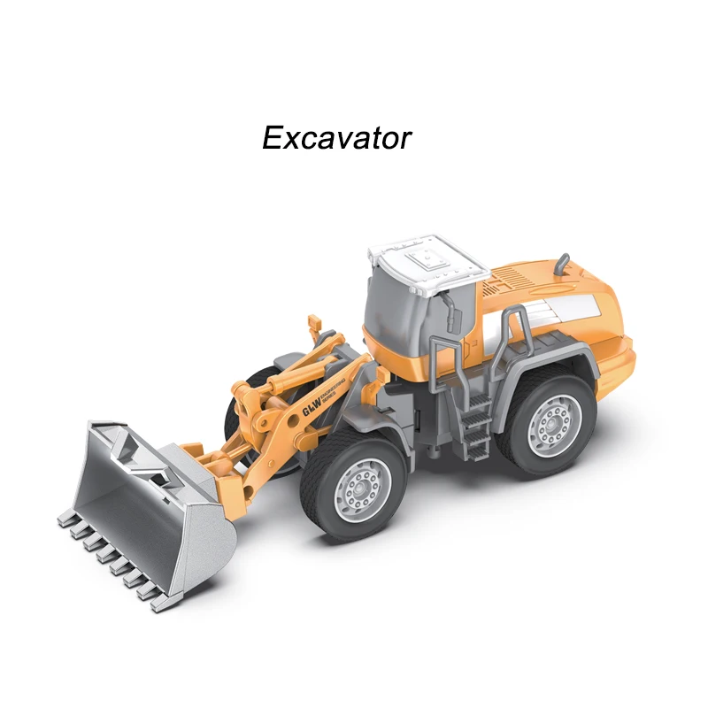 Инженерный дорожный каток бульдозер модель автомобиля вилочный погрузчик лопата погрузчик 1:55 игрушки подарок легированная головка может обменять на ребенка 1 комплект