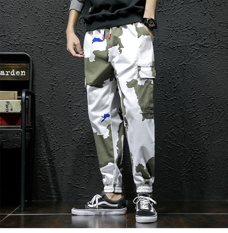  High Street Trousers Men Streetwear Pantalon Hombre Fashion   (3)
