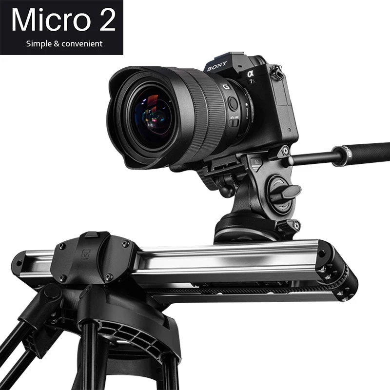 

Micro2 12in/33cm Mini Camera Track Slider Dolly Follow Focus Rail for DSLR Camera DV Smart Phone Movie Film Video Making Slider