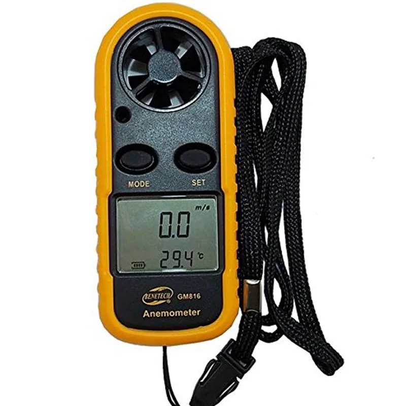 Digital Hand held Wind Speed Gauge Meter GM816 30m/s (65MPH) Scale