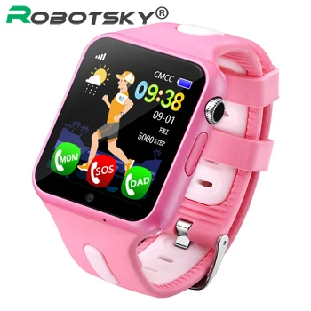 

GPS Smart Watch Children Kids Safe Band Track Sport Smartwatch SIM /TF Dial SOS Call Positioning For Baby Gift Smart Watches V5K