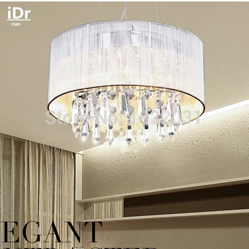 300mm Diameter wholesale aisle study bedroom living room dining crystal lamp modern crystal chandelier Energy saving
