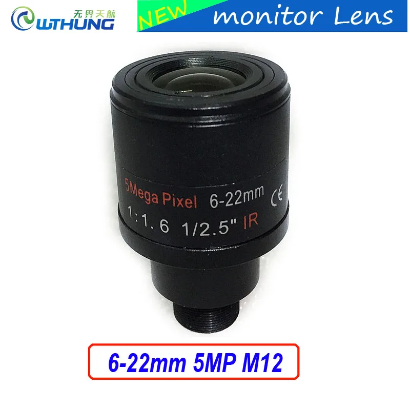 bilder für Neue cctv-objektiv 1/2. 5 zoll 6-22mm 5MP M12 berg vario-objektiv F1.6 Für 4MP/5MP CMOS/CCD Sensor Sicherheit IP/AHD Kamera bilder für Neue cctv-objektiv 1/2. 5 zoll 6-22mm 5MP M12 berg vario-objektiv F1.6 Für 4MP/5MP CMOS/CCD Sensor Sicherheit IP/AHD Kamera