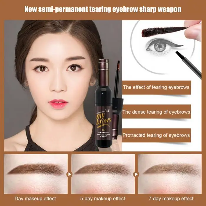 Permanent eyebrow gel black coffee gray peel off eyebrow shadows Eyebrow gel Cosmetics Make-up for women High pigment makeup