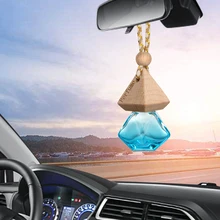 Автомобильная подвеска пустая стеклянная бутылка декоративные подвески Автомобильное зеркало заднего вида украшение подвесная отделка без аромата духов