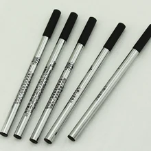 5 шт Duke Rollerball черные чернила для ручки заправки 0,7 мм, нажимной тип, 110 мм