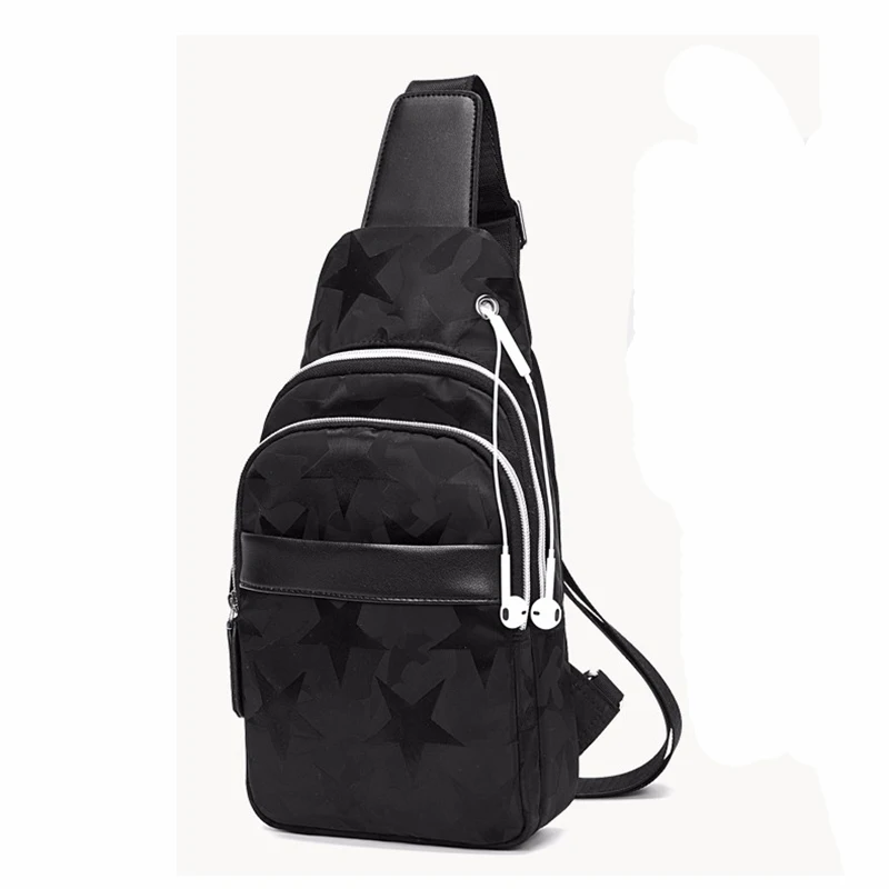 

AIKS Kangaroo High Capacity Chest Bag For Men&Female Canvas Sling Bag Casual Crossbody Bag For Short Trip Business Style
