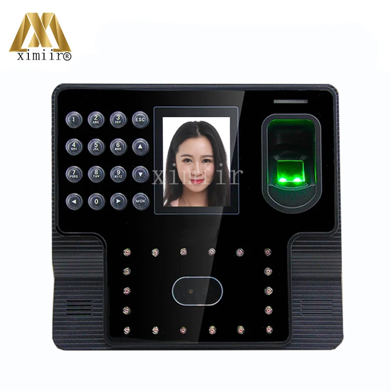 

Biometric face fingerprint time attendancetime clock TCP/IP facial time attendance terminal Iface102
