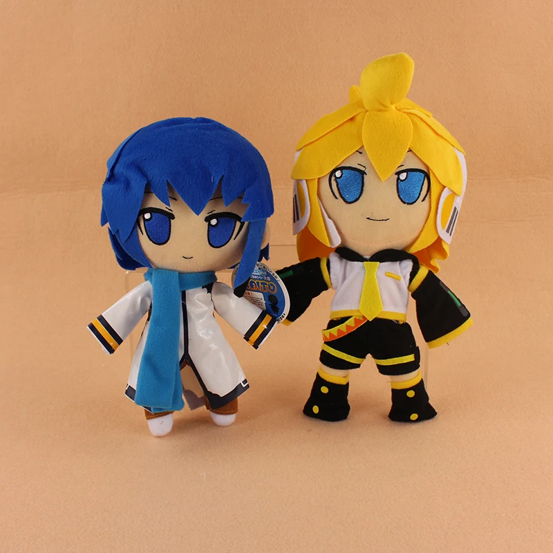 

2 Styles Lovely Hatsune Miku Vocaloid Hatsune Miku Kaito kagamine Rin Len Plush Soft Stuffed Doll Toys