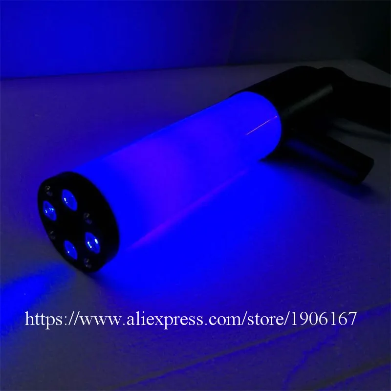 Handheld Led co2 gun cryo LED CO2 Jet machine Pistol Special Effects co2 Cannon guns free co2 gas hose7