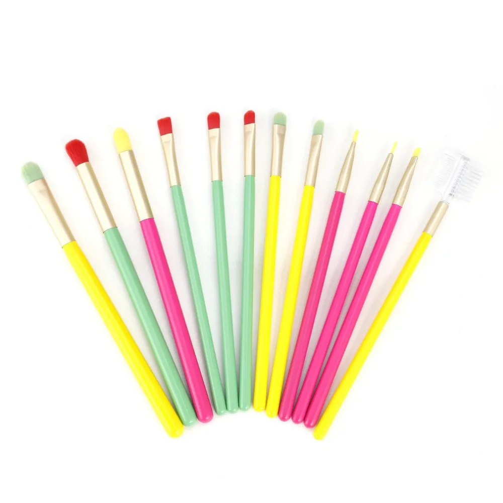 

12PCS/SET Professional Women Makeup Brush Set Natural Eye Shadow Foundation Eyebrow Lip Cosmetic Makeup Tool