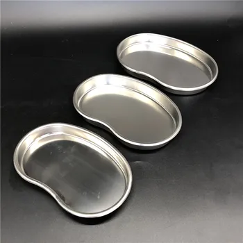 

Medical 304 stainless steel kidney type tray sterilizing use dish surgical/plastic curved dish L/M/S size a set