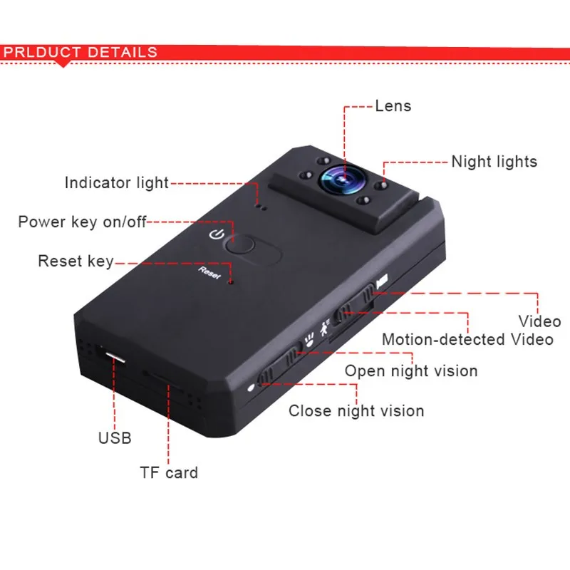 Camsoy Mini HD 1080 P камера ночного видения беспроводной Wifi детектор движения видео рекордер Микро IP камера безопасности для детей DV DVR