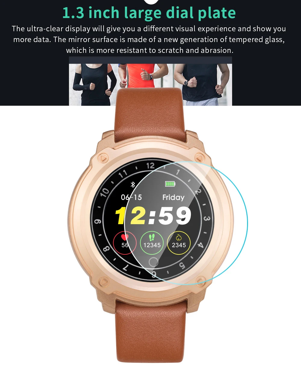 2018 Passometer Smart watch CD10 Heart Rate Monitor Bluetooth Fitness Tracker IP67 smartwatch For IOS Android Wearable Devices (8)