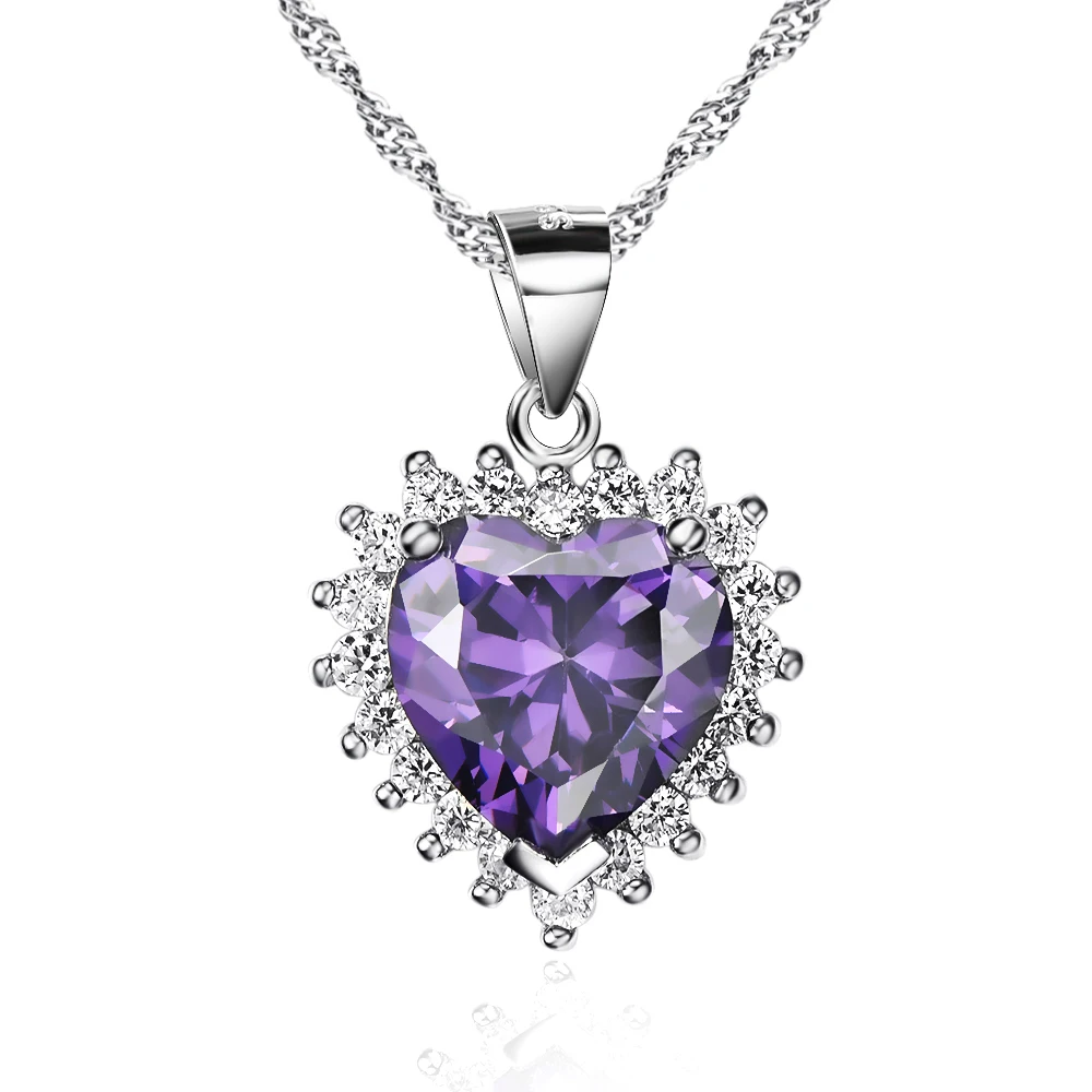 Romantic Titanic Ocean Heart Necklace 