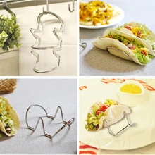 Высококачественные кухонные инструменты волнистая форма проволока из нержавеющей стали 1 или 2 Тако оболочка держатель стойка кухонный полезный инструмент