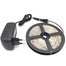 Waterproof LED Strip 300 leds 5m 2835 WHITE WARM WHITE RED YELLOW GREEN BLUE led + 12v2a Power adapter EU US AU PLUG led light