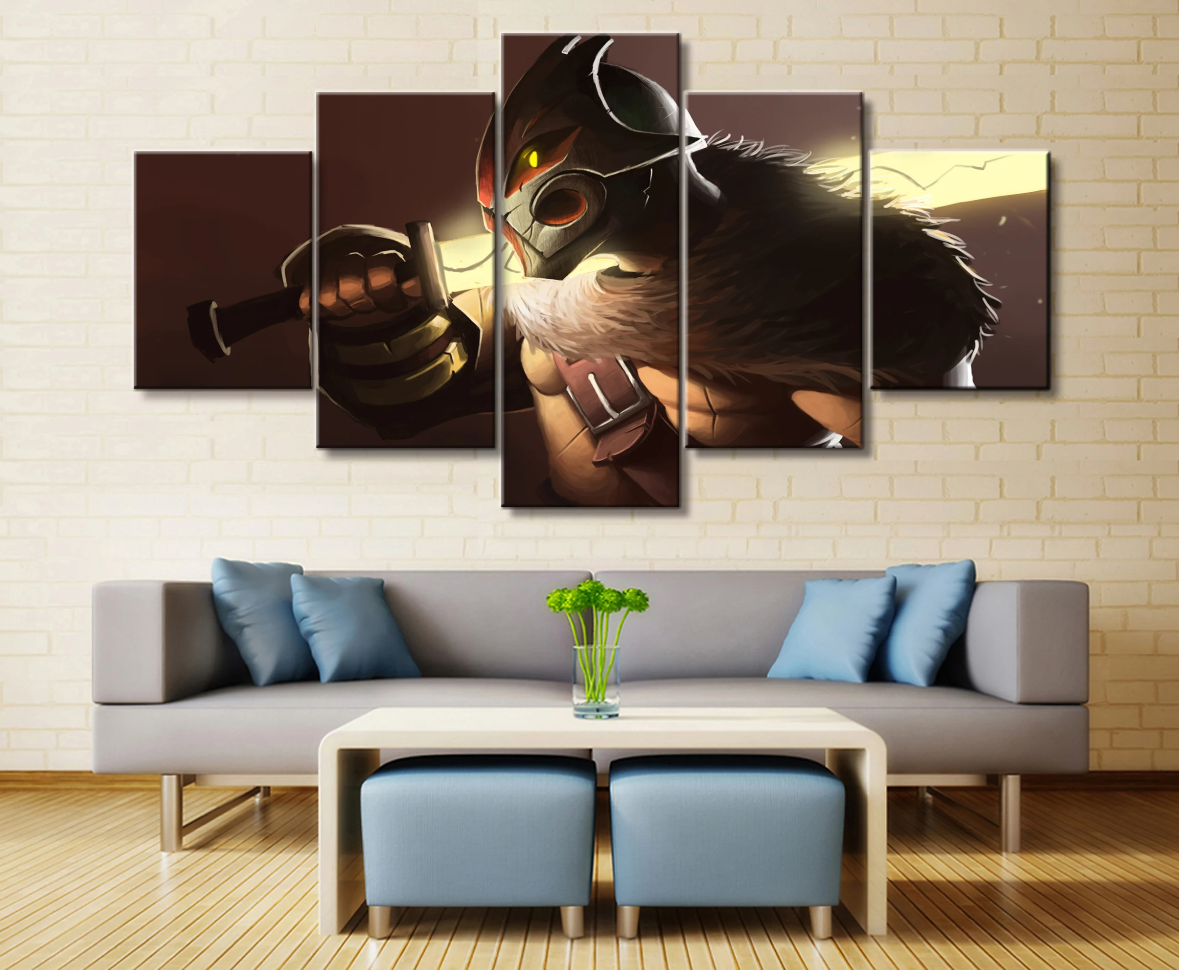  Wall Art Game Poster 5 Pieces DOTA 2 Poster Printed Canvas Painting Pictures Modern Painting On Can