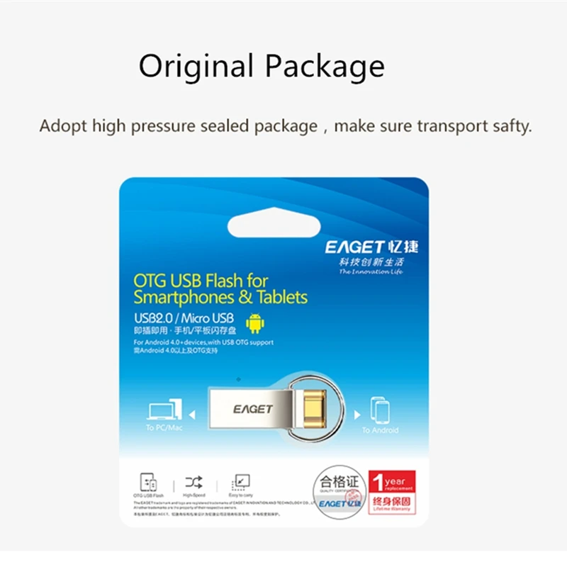 EAGET OTG USB флэш накопитель 32 Гб 3 0 Micro флеш 16 ГБ Флешка 64 U диск карта памяти для samsung