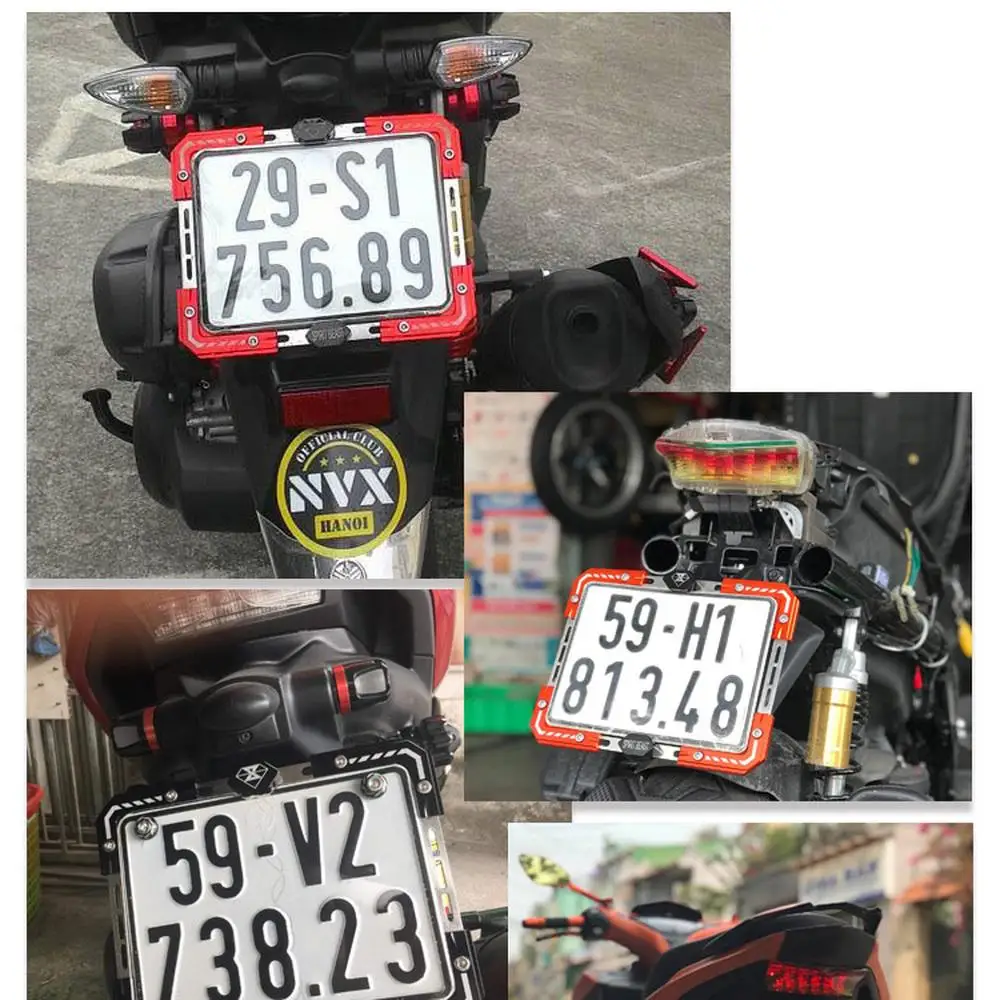 Универсальный держатель номерного знака для мотоцикла алюминиевая рамка сплав для модификации аксессуары для украшения мотоцикла