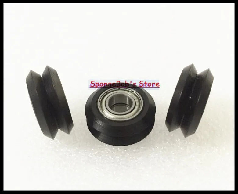

10pcs/Lot BW25 5mm W V groove bearing Openbuilds for 3D printer nylon wheel ball bearing with pulley track roller