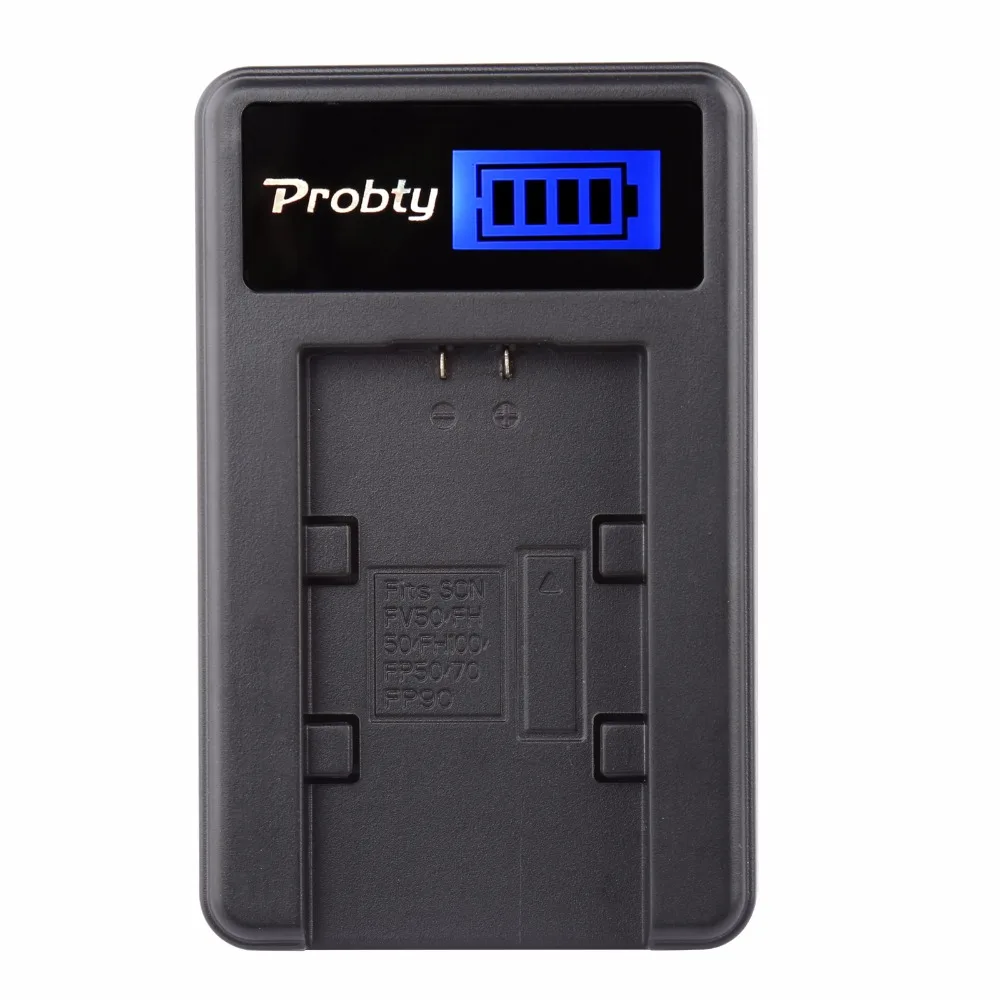 Probty NP-FV100 NP FV100 NPFV100 ЖК-дисплей USB Зарядное устройство для sony DCR-SR21 SR68 SR88 SX15 SX21 SX44 SX45 SX63 SX65 SX83 SX85 HDR-CX110