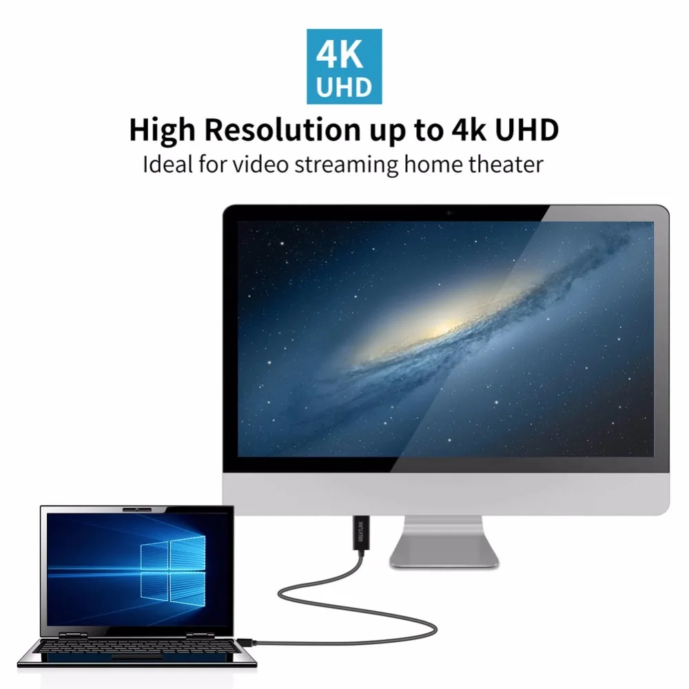 USB 3,0 USB-C type C к HDMI 4K кабельный удлинитель AUX USB 3,1 type-C штекер к HDMI 2,0 штепсельный кабельный переходник Thunderbolt 3 Узловая док-станция