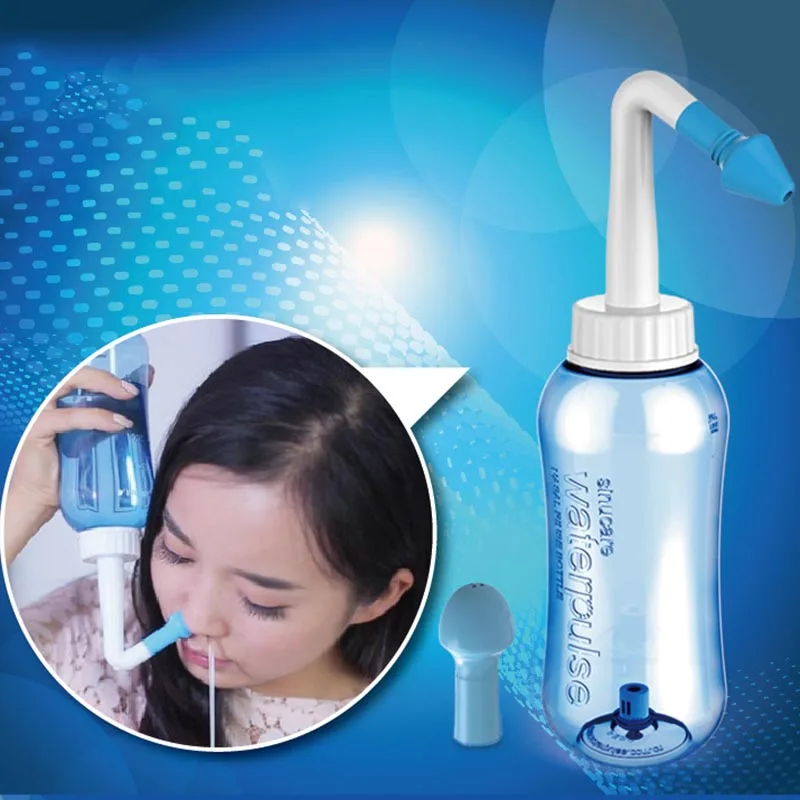 300/500ML Nose Nasal Wash Bottle Yoga Detox Sinus Allergies Relief Rinse for Adults Children SN