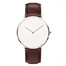 Danemark Conception montre femme Mouvement À Quartz Design Élégant En Cuir Véritable Sangles