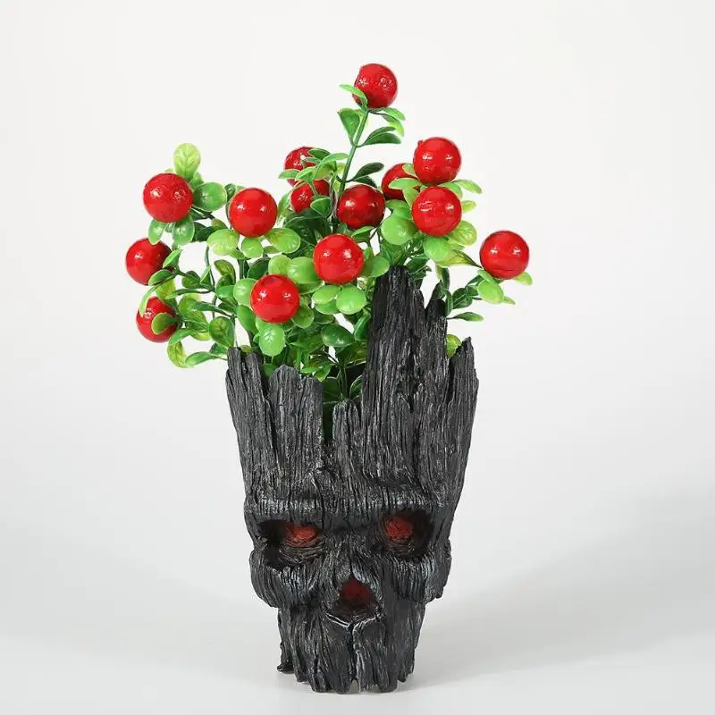 

Halloween Baby Flowerpot Action Figures Cute Model Toy Pen Pot Best Gifts For Kids Hero Model Vessel Avengers with Mini Model