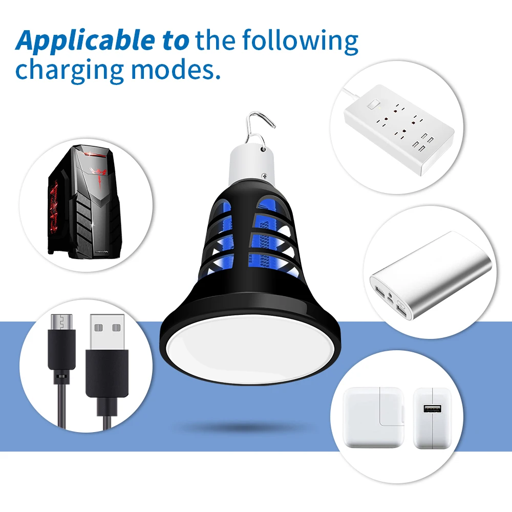 

USB Killer Lamp 5V Outdoor Mosquito Killer Trap Lamp 220V E27 Electrical LED Anti Muggen Insects Light 110V Bug Zapper LED Bulb