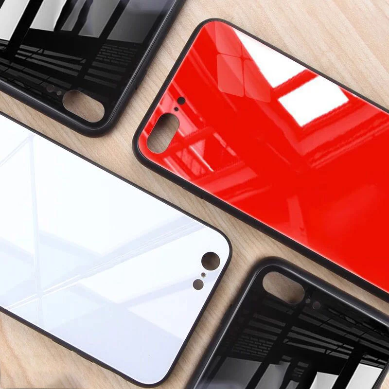 

Luxury Shockproof Phone Case Tempered Glass Cover+Silicone Bumper On For iphone 5 5S SE 5SE S 6 6S 7 8 32/64/128 GB Protective