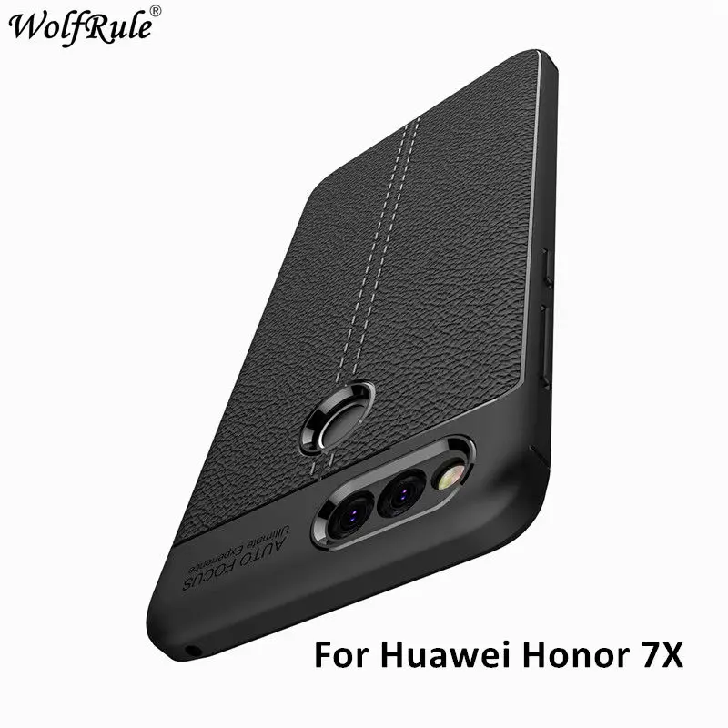 Чехол для Huawei Honor 7X противоударный мягкий чехол телефона из ТПУ Mate SE 5 93 ''WolfRule |