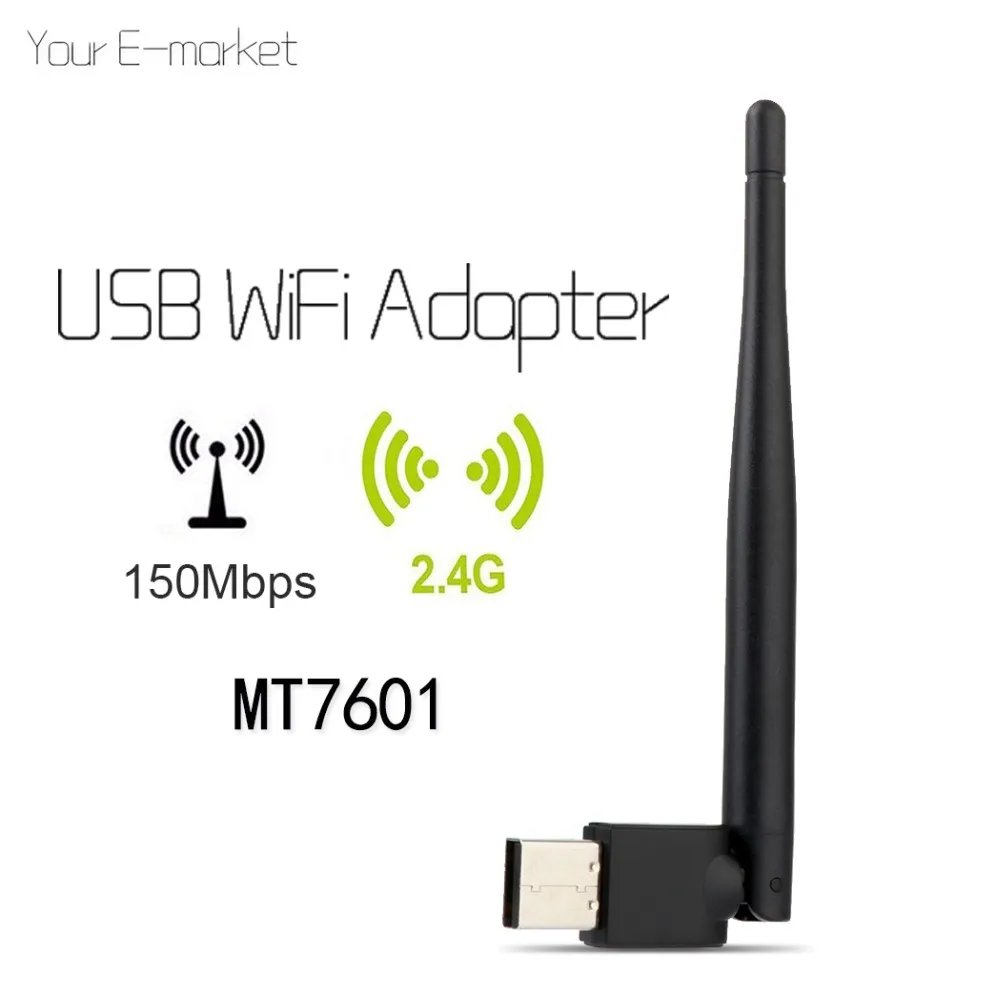 Беспроводной USB wifi 150 м MT7601 чипсет беспроводной мини-адаптер Антенна для цифрового спутникового приемника IP-S2 DVB-S2 ТВ-тюнера