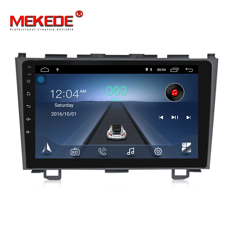 

MEKEDE Android 9.0 Car multimedia player Car dvd GPS navigation For Honda CRV 2007-2011 9'' 1024 *600 screen wifi BT SWC RDS