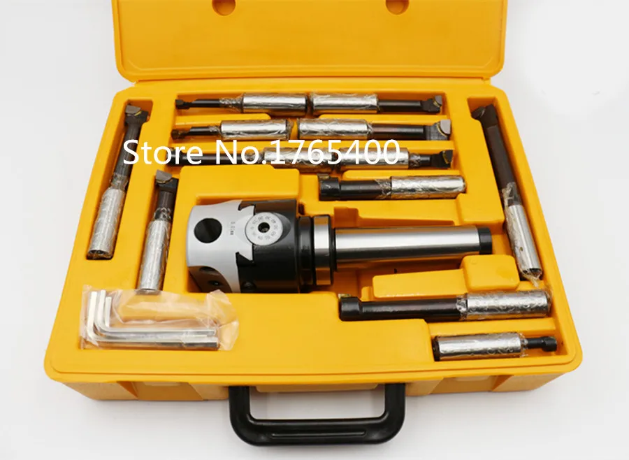 

MT2 M10 Arbor F1 -12 50mm boring head and 9pcs 12mm boring bars, boring head set