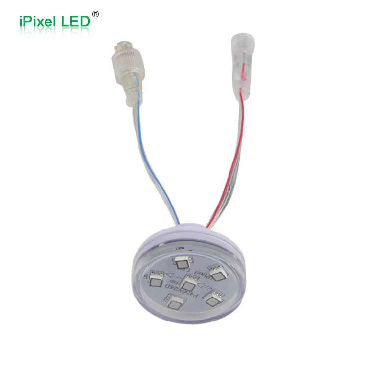 US $1.300.00 High quality 45mm full color led modules 6leds 24V led pixel point light