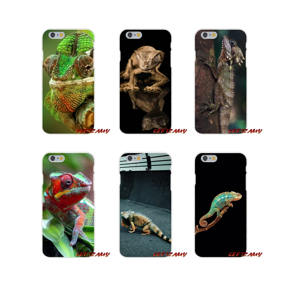 Прозрачный чехол из ТПУ для Samsung Galaxy S3 S4 S5 MINI S6 S7 edge S8 S9 Plus Note 2 3 4 5 8 Animal IGuana Хамелеон