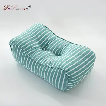 

LeRadore Cotton European Cushion Cover Waist Pillow Striped Decoration Cushion for Home Sofa Car Throw Taille Kussen